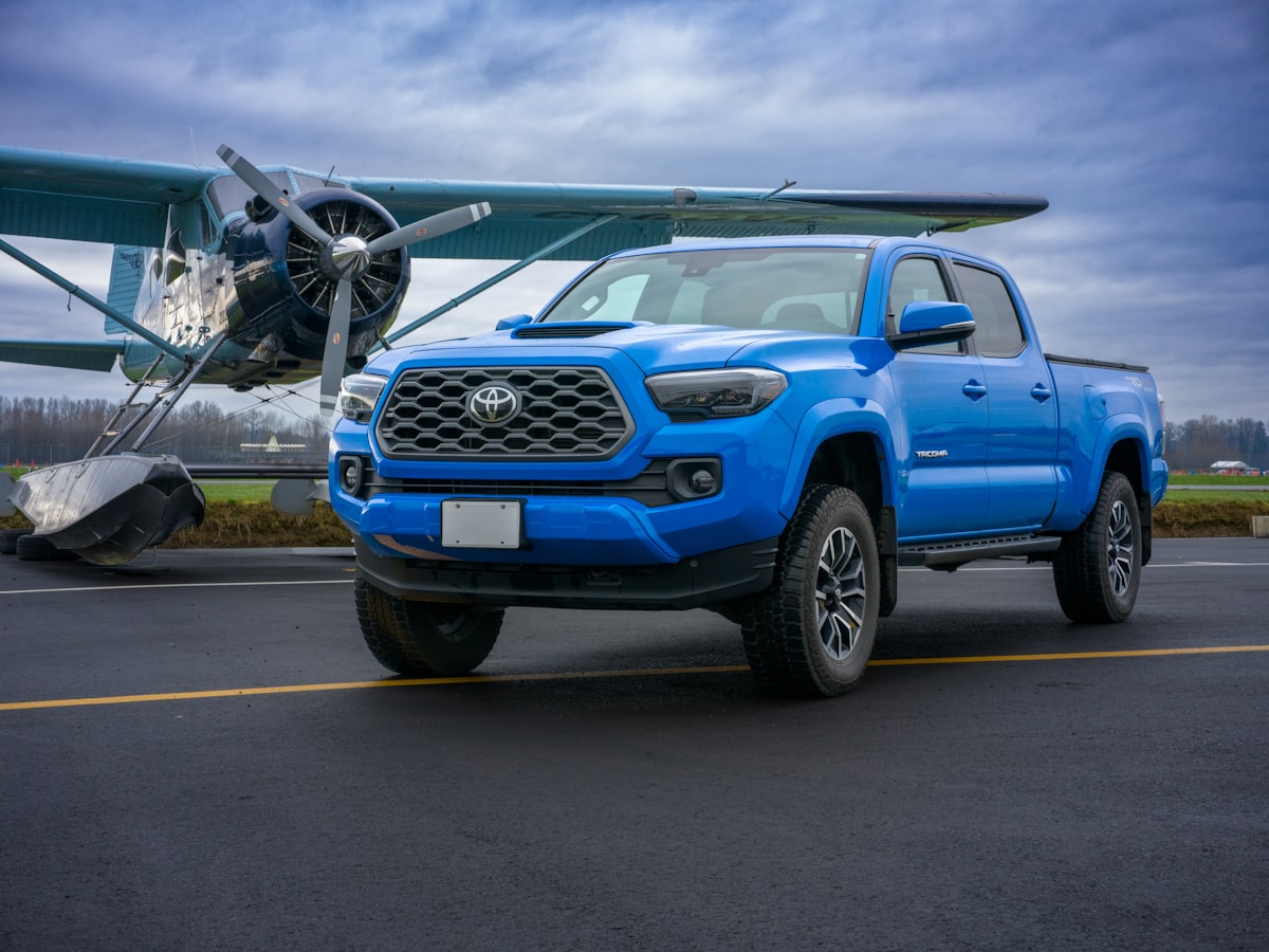 2020 Toyota Tacoma TRD Sport Truck with De Havilland Beaver Floatplane related to Maximizing Utility: The Toyota Tacoma Bed Extender