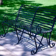 a bench sits unoccupied related to Elevate Your Entryway with Style: The Ultimate Metal Entryway Bench