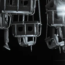 A black and white photo of a man on a ferris wheel related to The Ultimate Space-Saver: 3 Beds in One