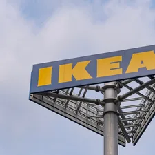 A blue and yellow sign that says ikea related to Ikea Bed Support: The Ultimate Solution for a Comfortable Night's Sleep