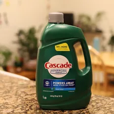 a bottle of cascade liquid sitting on top of a counter related to The Ultimate Guide to Bed Bug Detergent: Keep Your Home Pest-Free