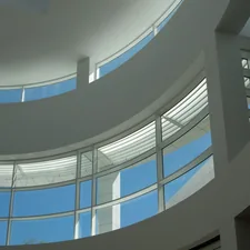a building with windows and a staircase related to Modern Window Valances
