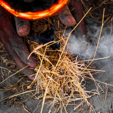 A bushman makes fire. related to Exploring the Versatility of the Hemnes IKEA Bed