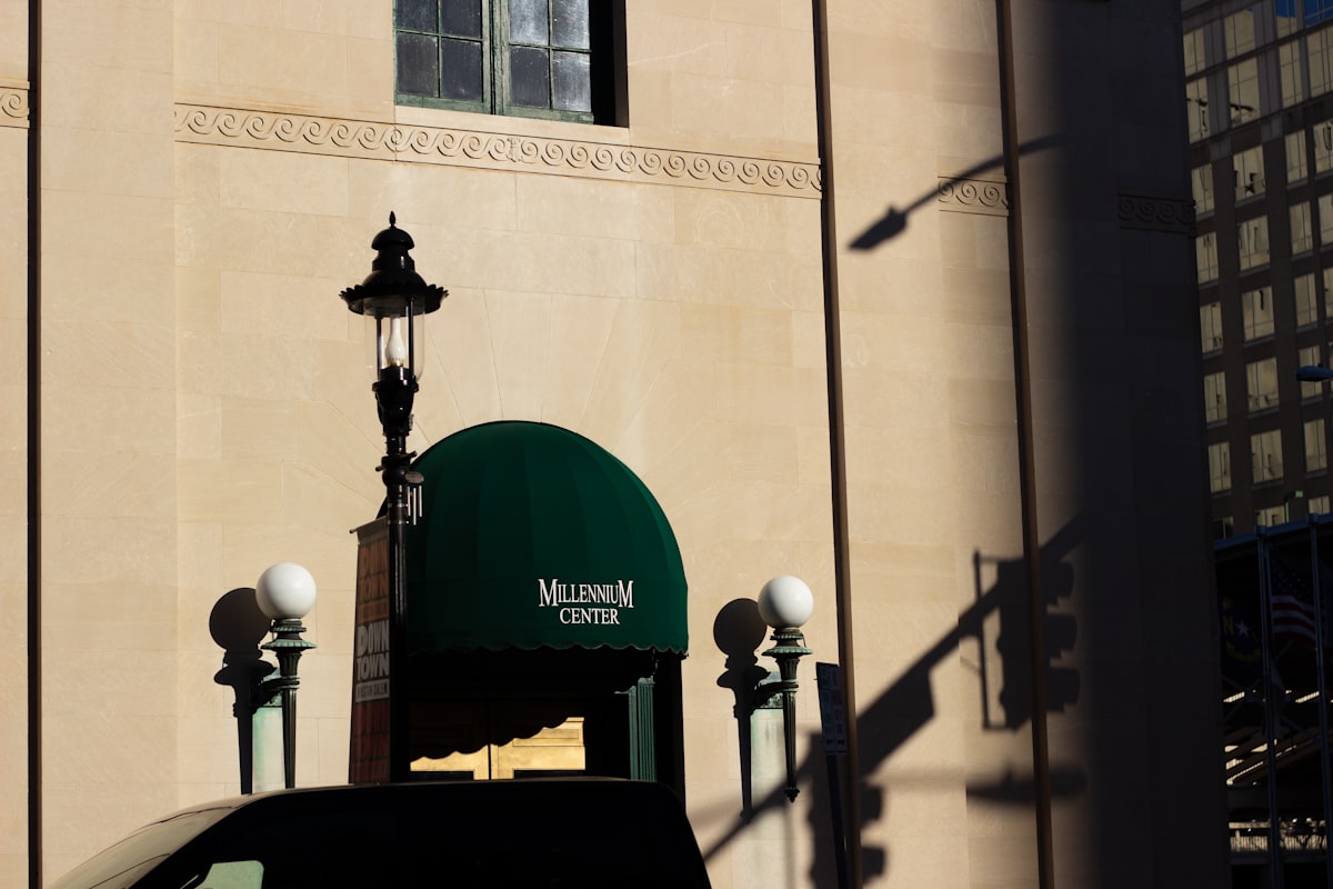 a car is parked in front of a building related to Discover the Charm of Winston Salem: A Bed and Breakfast Getaway