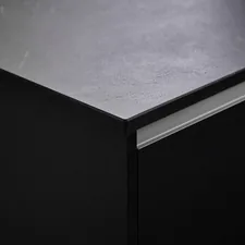 a close up of a black metal cabinet related to The Ultimate Guide to Black Sideboard Cabinets