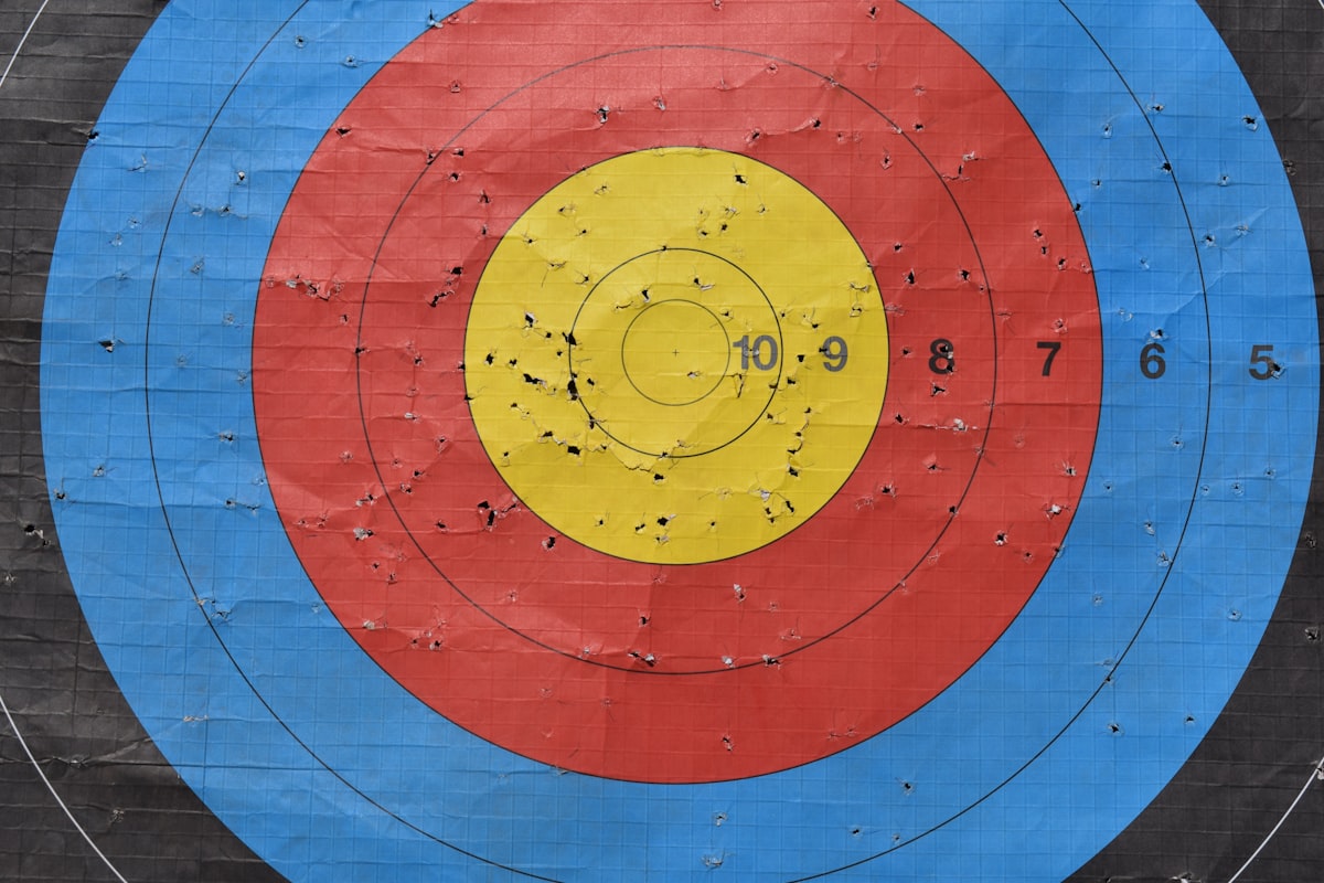 a close up of a bulls eye on a wall related to Curtain Valances Target