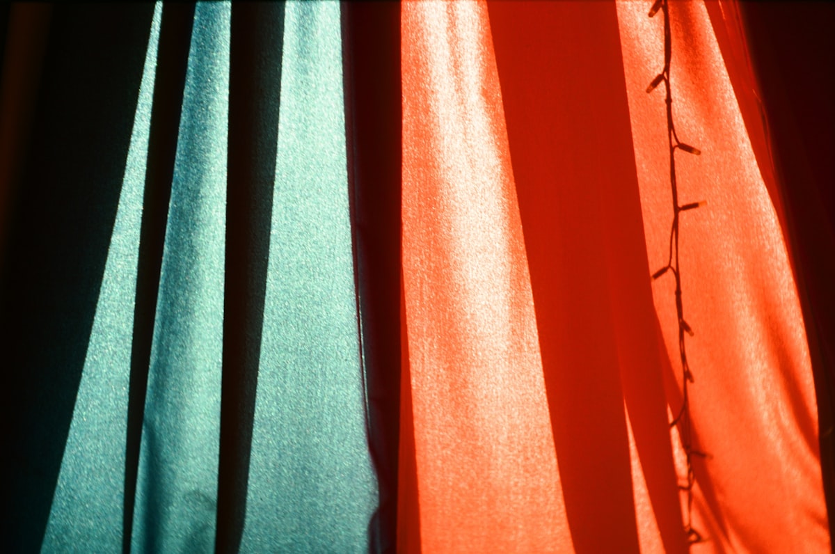 a close up of a curtain with a plant on it related to Exploring Different Valance Styles