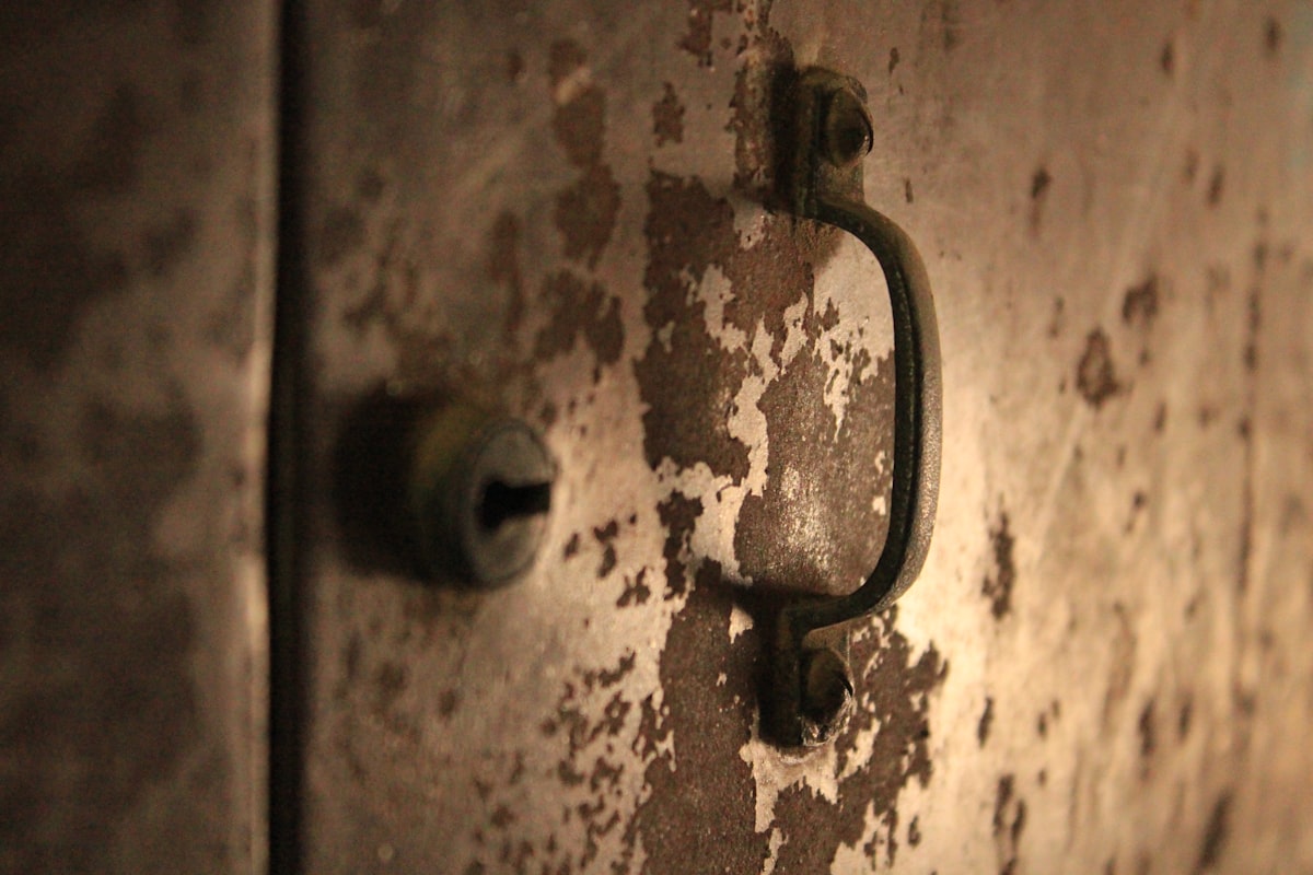 a close up of a door handle related to Elevate Your Space with Industrial Style Sideboards
