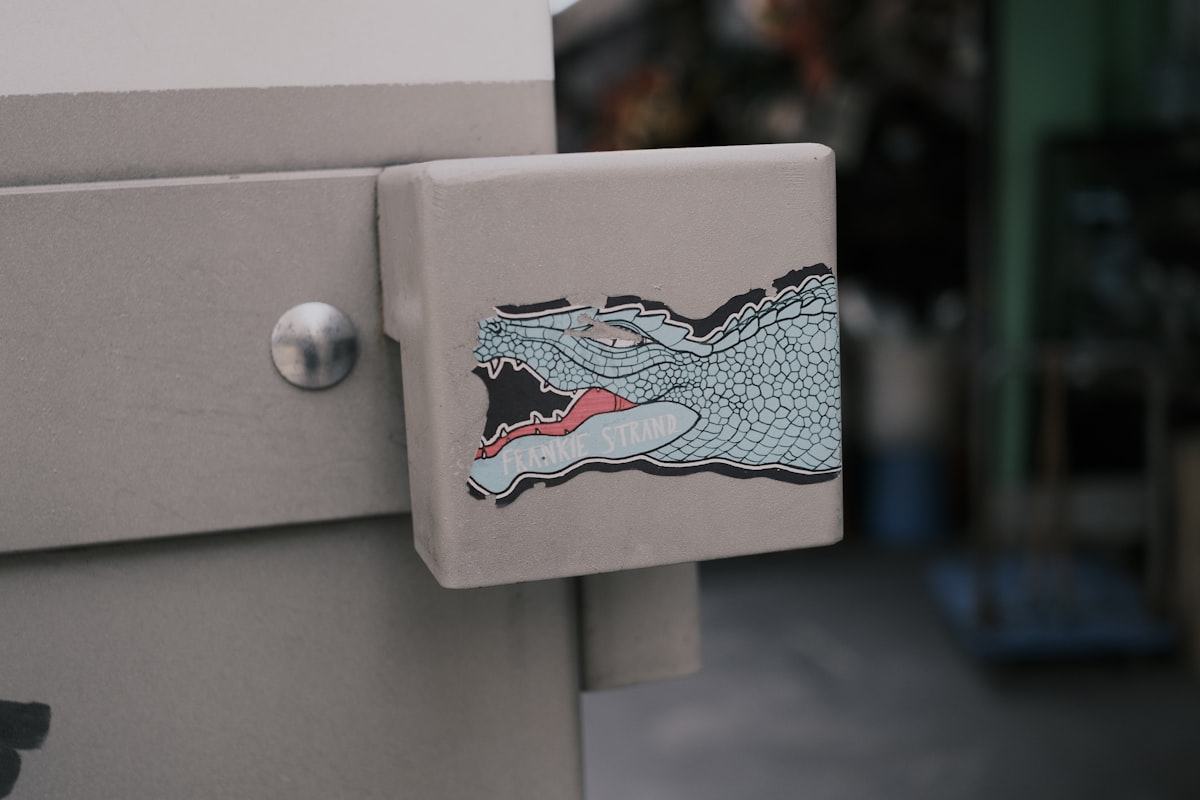 a close up of a door with a sticker on it related to Protecting Your Truck Bed with Gator Bed Covers