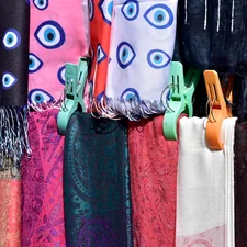 `A colourful mix` (Covering, scarves, decoration) related to How to Hang a Valance Scarf