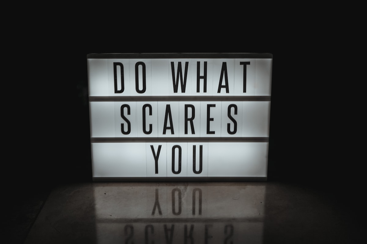 a lighted sign that says do what scared you related to No Valance Returns: What You Need to Know