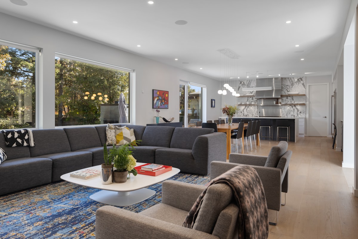 a living room with a fireplace related to Revolutionizing Your Home with Contemporary Window Valance Ideas