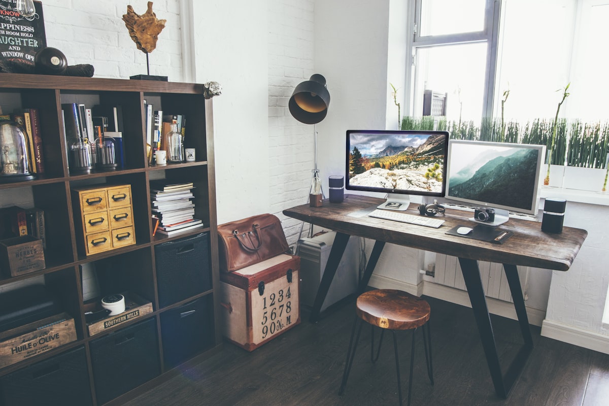 A renowated home and working space. I really love the centre peace of this uniques table made form reclaimed wooden floor. related to Elevate Your Workspace with a Stylish Sideboard Filing Cabinet