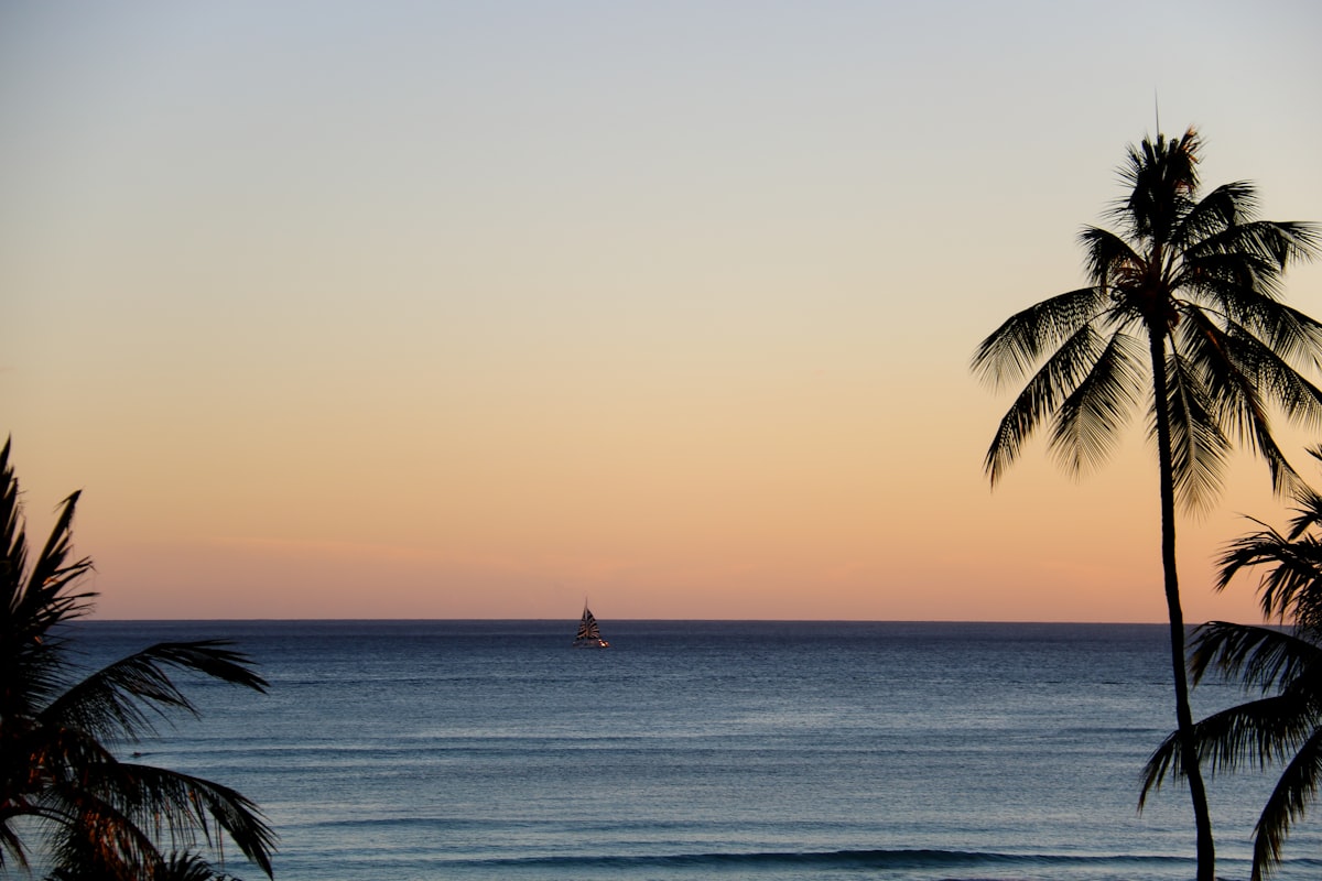 a sailboat is in the distance on the ocean related to Exploring the Best Oahu Bed and Breakfasts for a Unique Hawaiian Escape