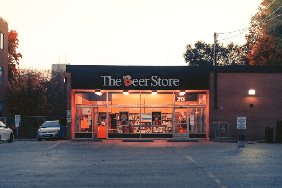a store front with a parking lot related to Slumber in Style: Your Guide to the Best Bed Stores Near You