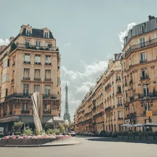 a street with buildings on either side related to Discover the Elegance and Comfort of Paris Twin Bedding