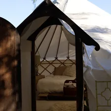 a tent with a bed inside of it related to Elevate Your Camping Experience with the Ultimate Canopy Tent Bed