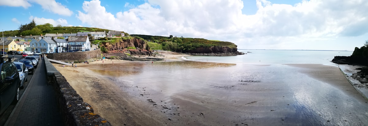 a view of a beach from a high point of view related to A Cozy Retreat at Trinidad Bay Bed & Breakfast: Your Perfect Coastal Escape