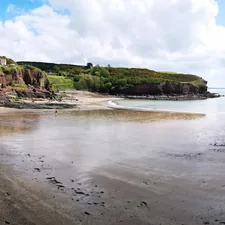 a view of a beach from a high point of view related to A Cozy Retreat at Trinidad Bay Bed & Breakfast: Your Perfect Coastal Escape