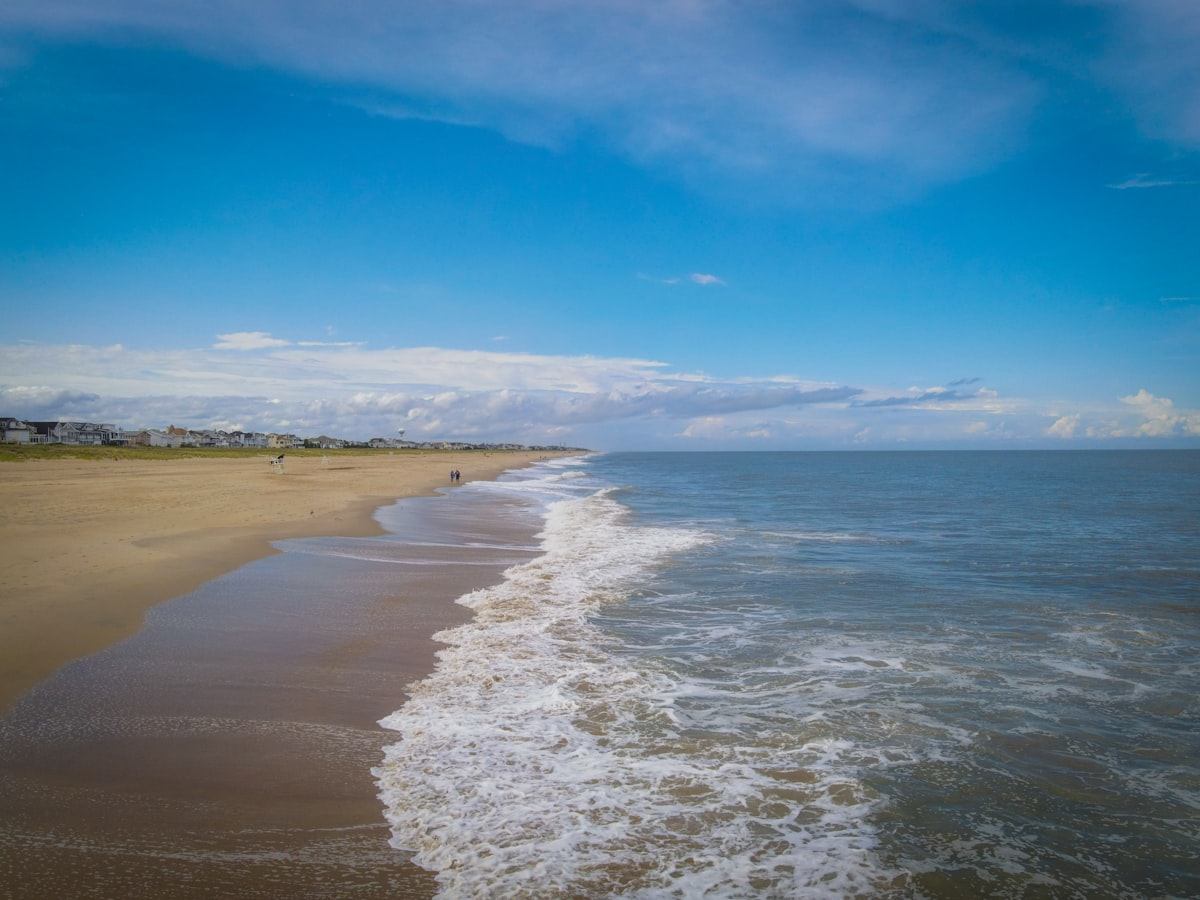 a view of the beach from the shore of the ocean related to Exploring the Bed Bath and Beyond Experience in Delaware