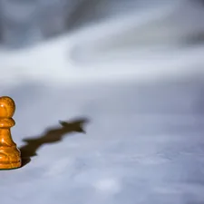 a wooden chess piece casting a shadow on a white surface related to The Ultimate Guide to King Size: Everything You Need to Know