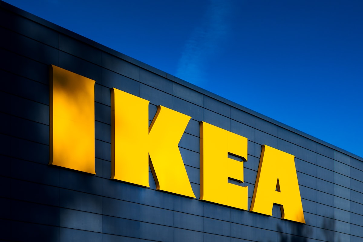 a yellow ikea sign on the side of a building related to Maximizing Your Home Storage with Sideboards and Buffets from IKEA