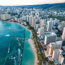 an aerial view of a city next to the ocean related to Understanding Bed Bugs in Hawaii
