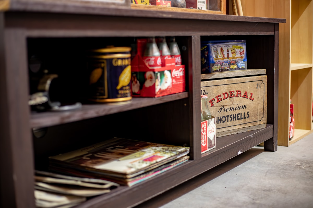 Antiques, antique store, vintage, collectibles, decor, advertising signs, comic books, trading cards, sports cards, video games, discount store, toys, action figures, electronics, vinyls, records, pokemon related to Elevate Your Home with Style: Sideboards and Buffets