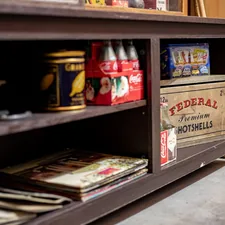 Antiques, antique store, vintage, collectibles, decor, advertising signs, comic books, trading cards, sports cards, video games, discount store, toys, action figures, electronics, vinyls, records, pokemon related to Elevate Your Home with Style: Sideboards and Buffets