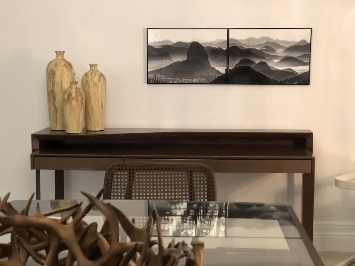 black flat screen tv mounted on white wall related to Elevate Your Home Decor with a Contemporary Sideboard Table