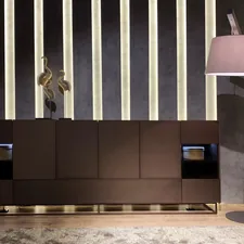 black padded sofa related to Modern Buffet Sideboard: An Elegant Alternative to Oratory