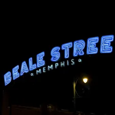 blue and white UNKs neon light signage related to Discover the Best of Bed Bath & Beyond in Memphis