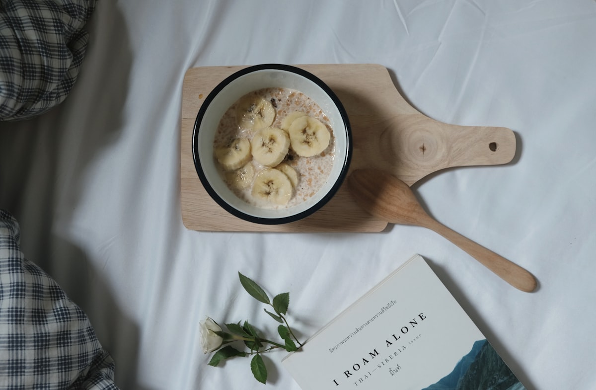 bowl of banana cereal related to Sleep Under the Stars: Embrace Nature with Air Bed & Breakfasts