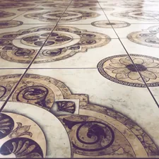 brown and beige floral tiles related to Enhancing Your Home's Entrance with Porcelain Tile Entryway