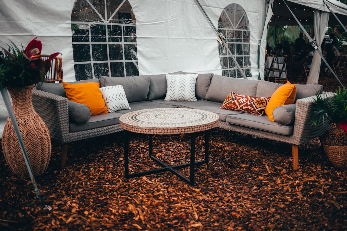 brown wooden coffee table near white couch related to Enrich Your Outdoor Ambiance: The Beauty of Home Depot Chiminea Clay