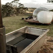 Bubble tent accommodation in Capertee Valley, Australia. related to The Bubble Baby Bed: Revolutionizing Infant Sleep Solutions