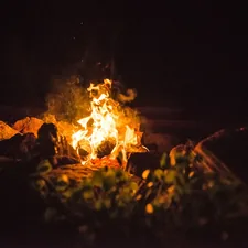 Campfire in the wilds is the best way the end a day after kayaking. Hossa National park, Finland - 2016. related to Cozying Up with an Outdoor Fire Chiminea