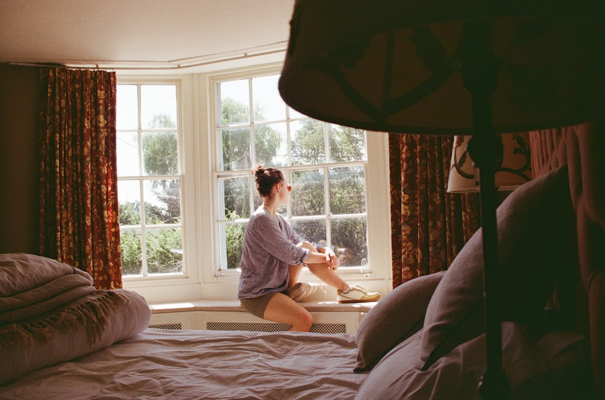 Candid pose shot on Olympus om40 Film related to Valances for Bedroom Windows