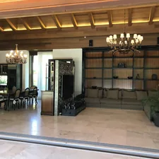 chandelier in room related to Sliding Glass Door Valance Ideas and Solutions