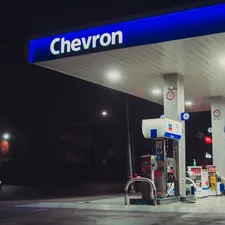 Chevron gas station, Tijuana, México.  related to Transform Your Space with Chevron Twin Bedding: A Trendy Touch for Every Bedroom