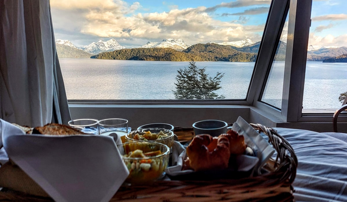 clear glass bowl on brown wooden table related to Luxurious Lodging & Morning Delights: Immerse Yourself at Hermann Mo Bed and Breakfast