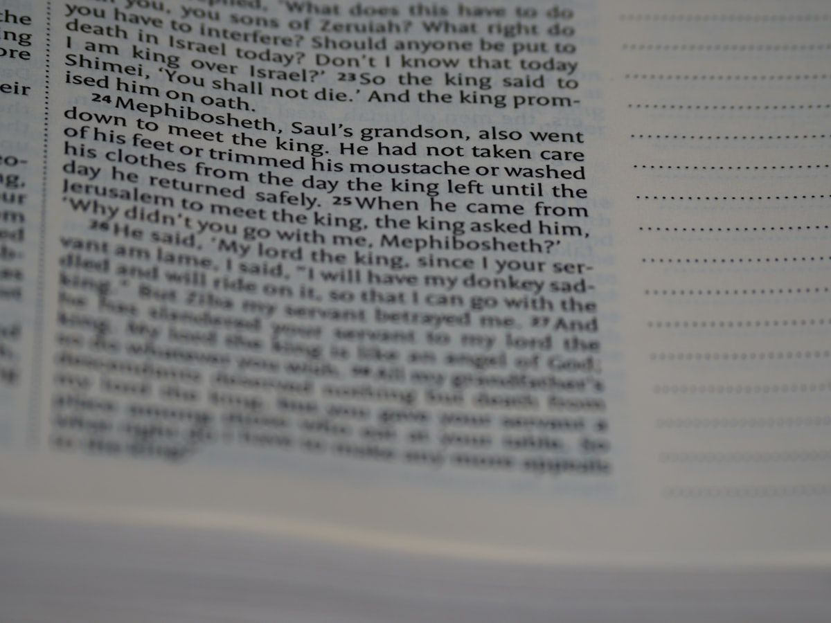 close up, bokeh, macro, blur, blurred background, close focus, bible, old testament, 2 samuel, samuel, book of samuel, gad, nathan, covenant, law, Nevi'im, prophets, Deuteronomistic history, rabbinic literature, shavuot, christian, judaism, history, text, reading, bible study, devotions, text, NIV, New International Version, type, typography, canon, christianity, holy scripture, holy bible, scripture,
 related to Guide to Making a Valance: Elevate Your Window Decor