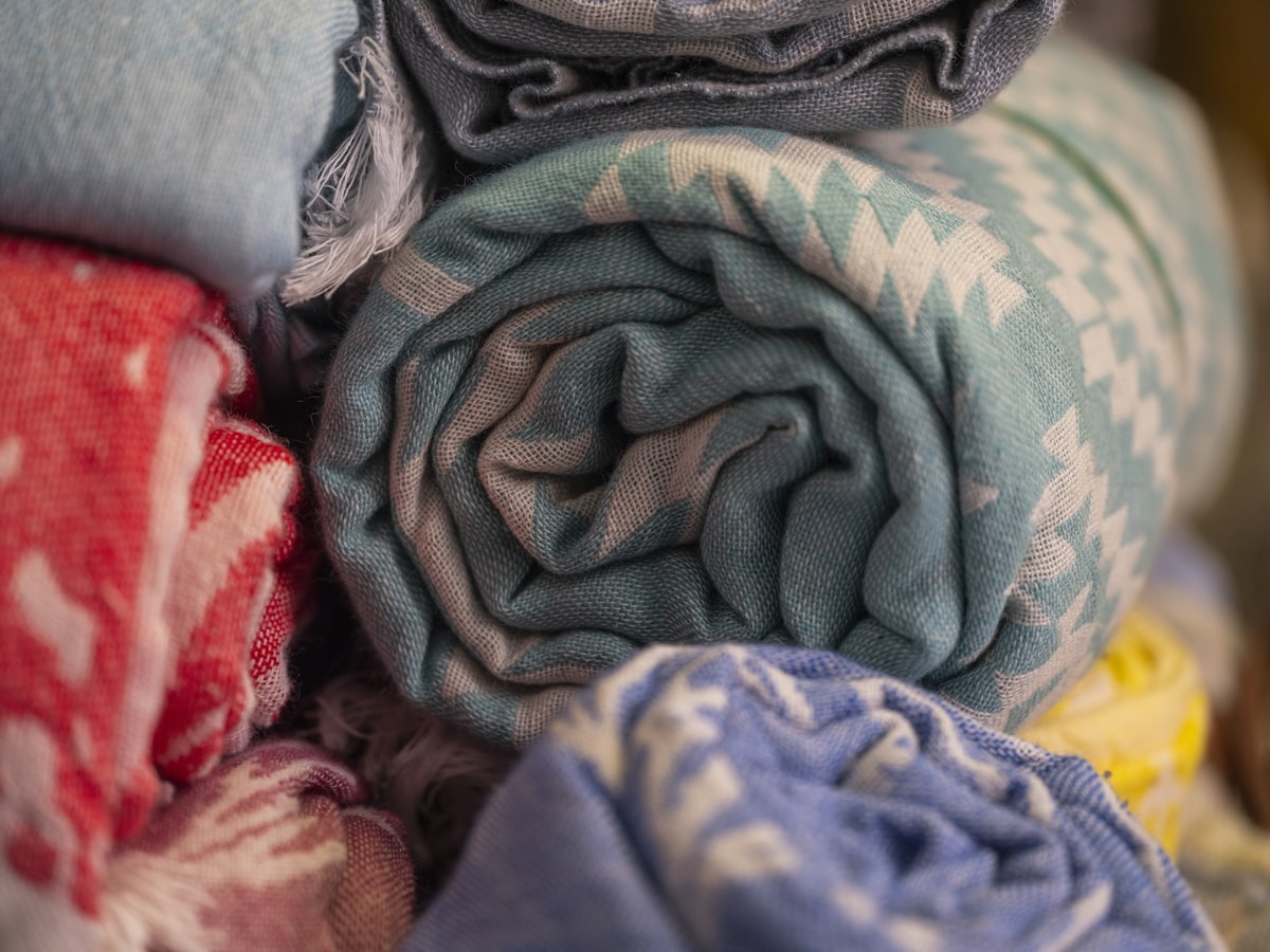 close-up of towels in gift shop related to The Ultimate Guide to Choosing Flannel Sheets at Bed Bath & Beyond