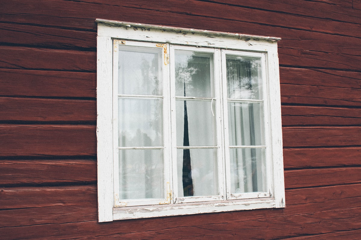 closed white wooden glass windows related to Elevate Your Windows with Wood Valance Window Treatments