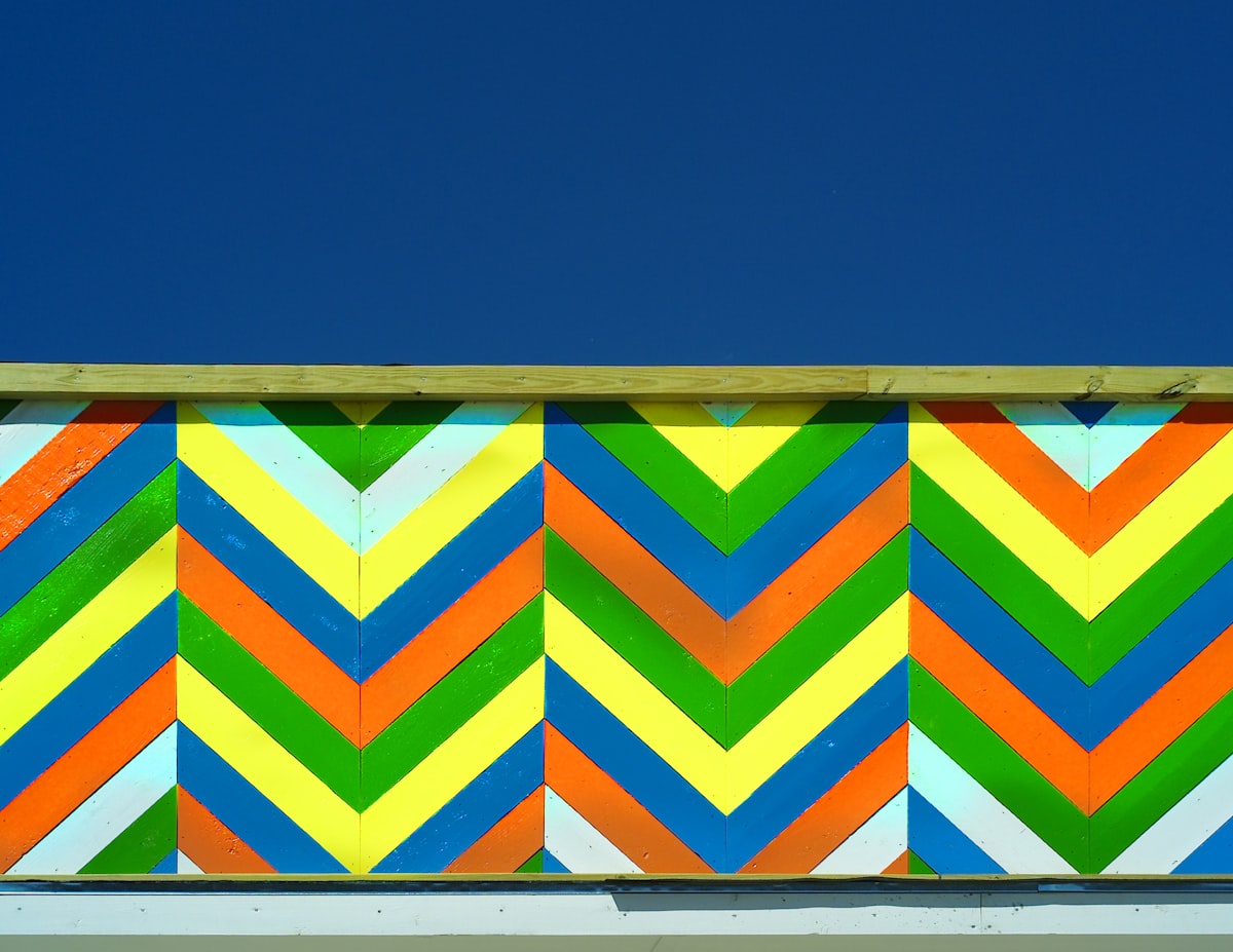 Colorful roof related to Chevron Window Valance: A Stylish Addition to Any Home