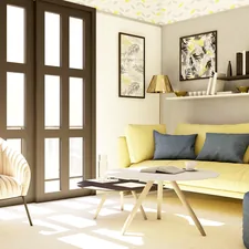 Cozy living room for a newly married couple, with a reading corner related to Optimizing Your Home: The Ultimate Guide to Corner Entryway Storage