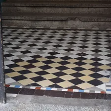 Diamond patterned tiles on a floor related to Luxurious and Timeless Marble Tile Entryway