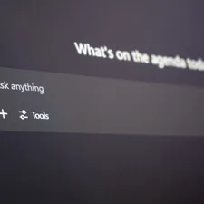 Digital interface with "ask anything" prompt. related to Adding Style and Functionality: Exploring Curtains with a Valance