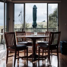Dinning room of a farm house. related to A Cozy Escape: Discovering the Charm of Bodega Bay Bed and Breakfast