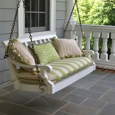 empty swing chair on porch related to The Ultimate Guide to Porch Swing Beds: Relaxation at Its Finest